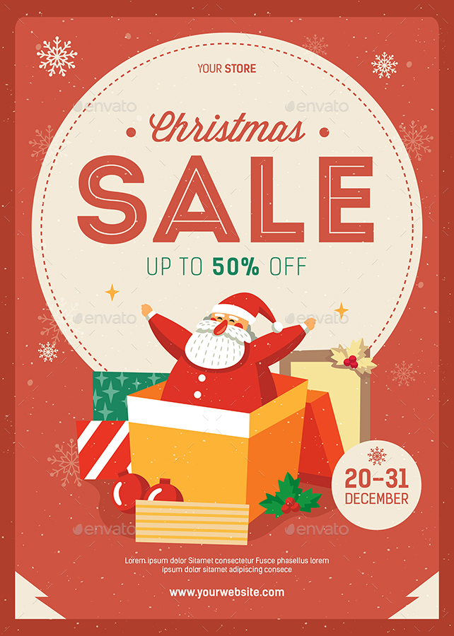 christmas sale flyer by guuver graphicriver christmas sale flyer template